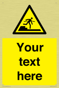 Custom warning Submerged step or steps